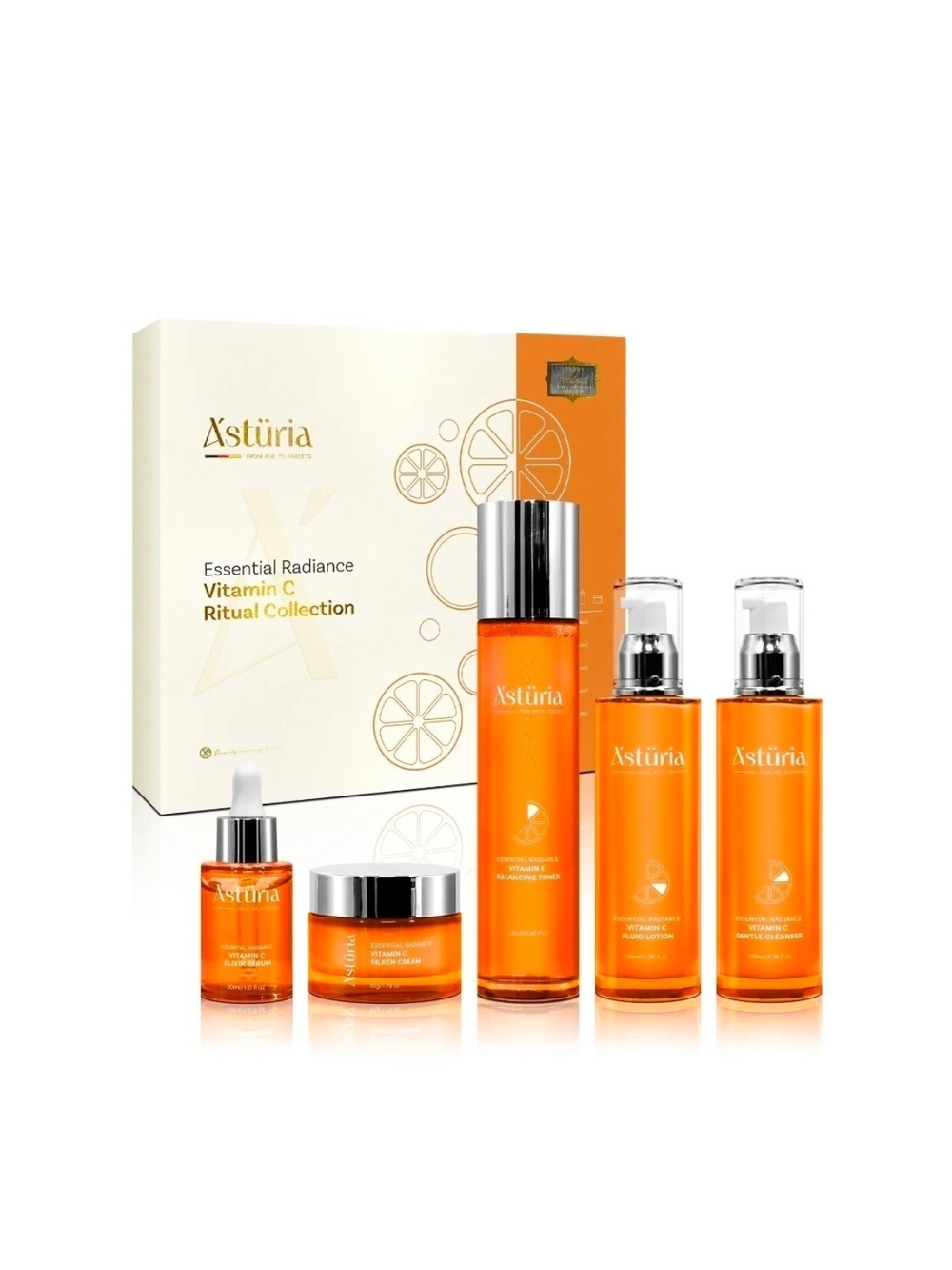 Asturia Essential Radiance Vitamin C Ritual Collection Skincare Set NEW